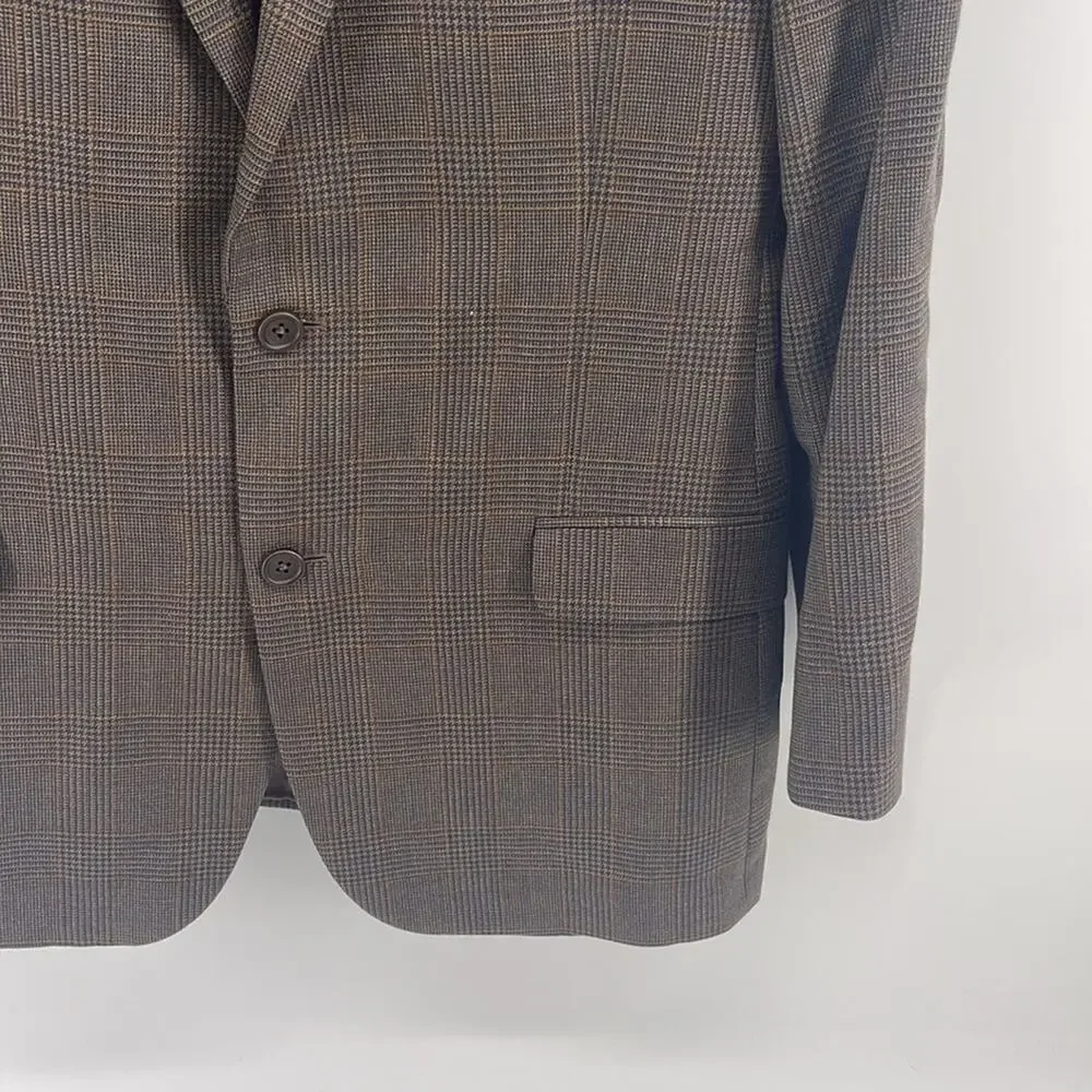 Brooks Brothers 1818 Fitzgerald 100% wool two button sport coat blazer sz 42R